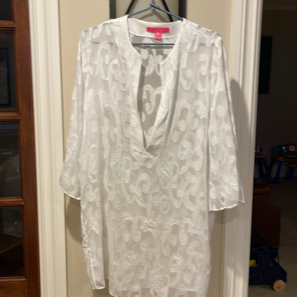 Lilly swimsuit coverup. Sheer design.
